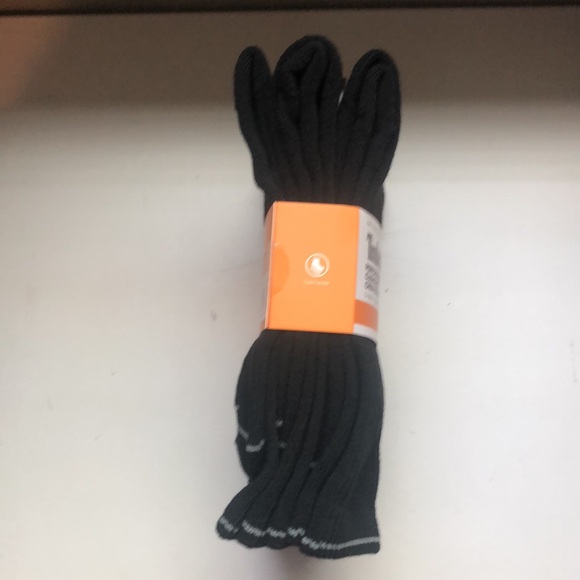 New Timberland Socks 5 Pair Package Mens Black Cushioned Crew Socks Shoe Sz 9-12 - Picture 3 of 11